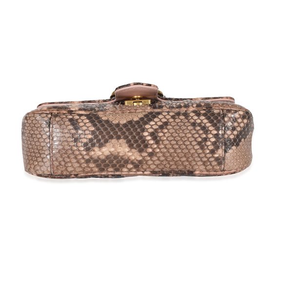 Gucci Pink Python Matelasse Mini GG Marmont Bag - Picture 6 of 8